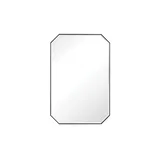 Rohe 24" Octagonal Mirror, Satin Nickel