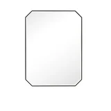 Rohe 30" Octagonal Mirror, Matte Black