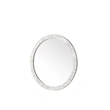 Callie 30" Round Mirror, White Mother of Pearl