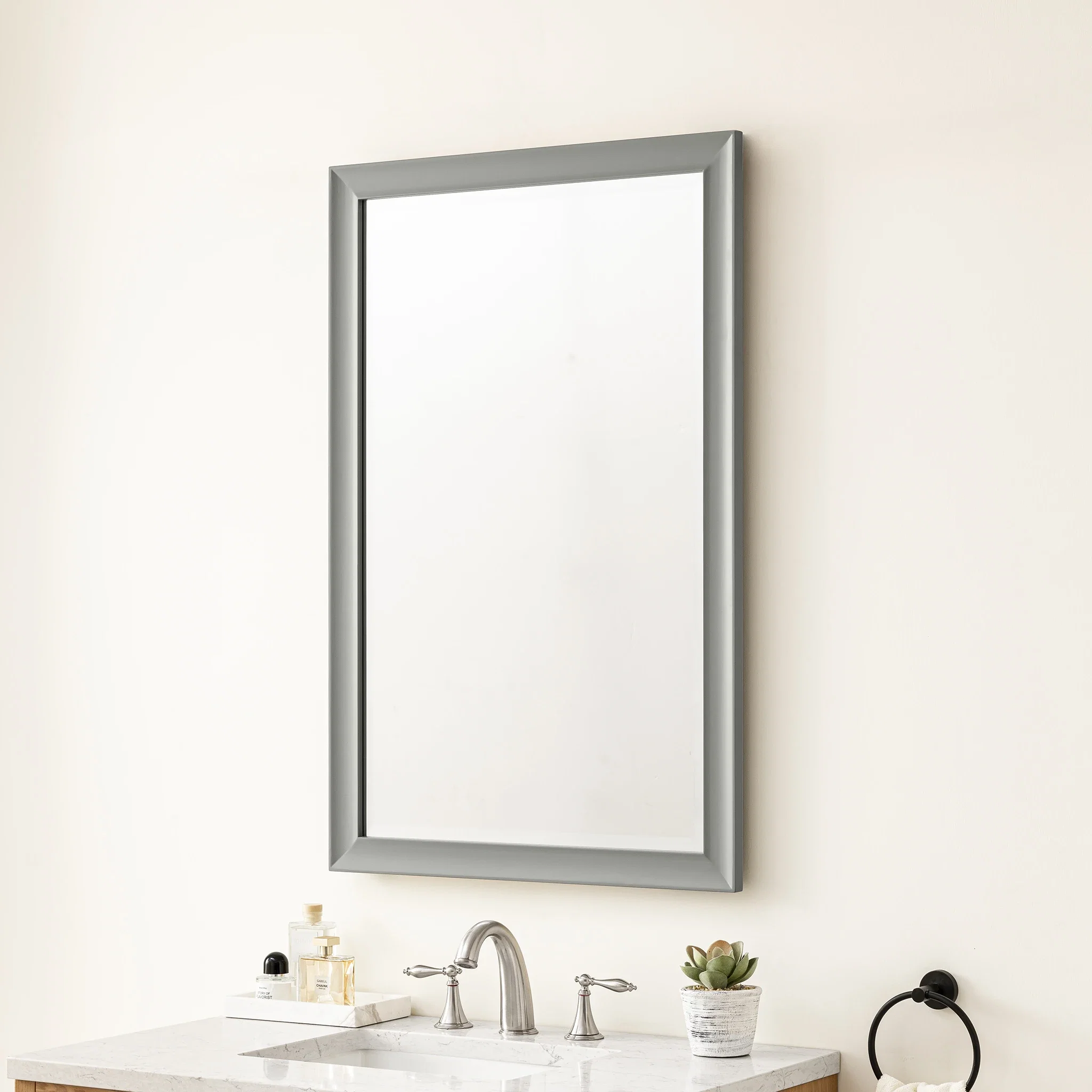 Glenbrooke 26" Mirror, Urban Gray
