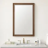 Glenbrooke 26" Mirror, Whitewashed Walnut