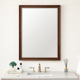 Glenbrooke 30" Mirror, Mid-Century Walnut