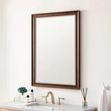 Glenbrooke 30" Mirror, Mid-Century Walnut