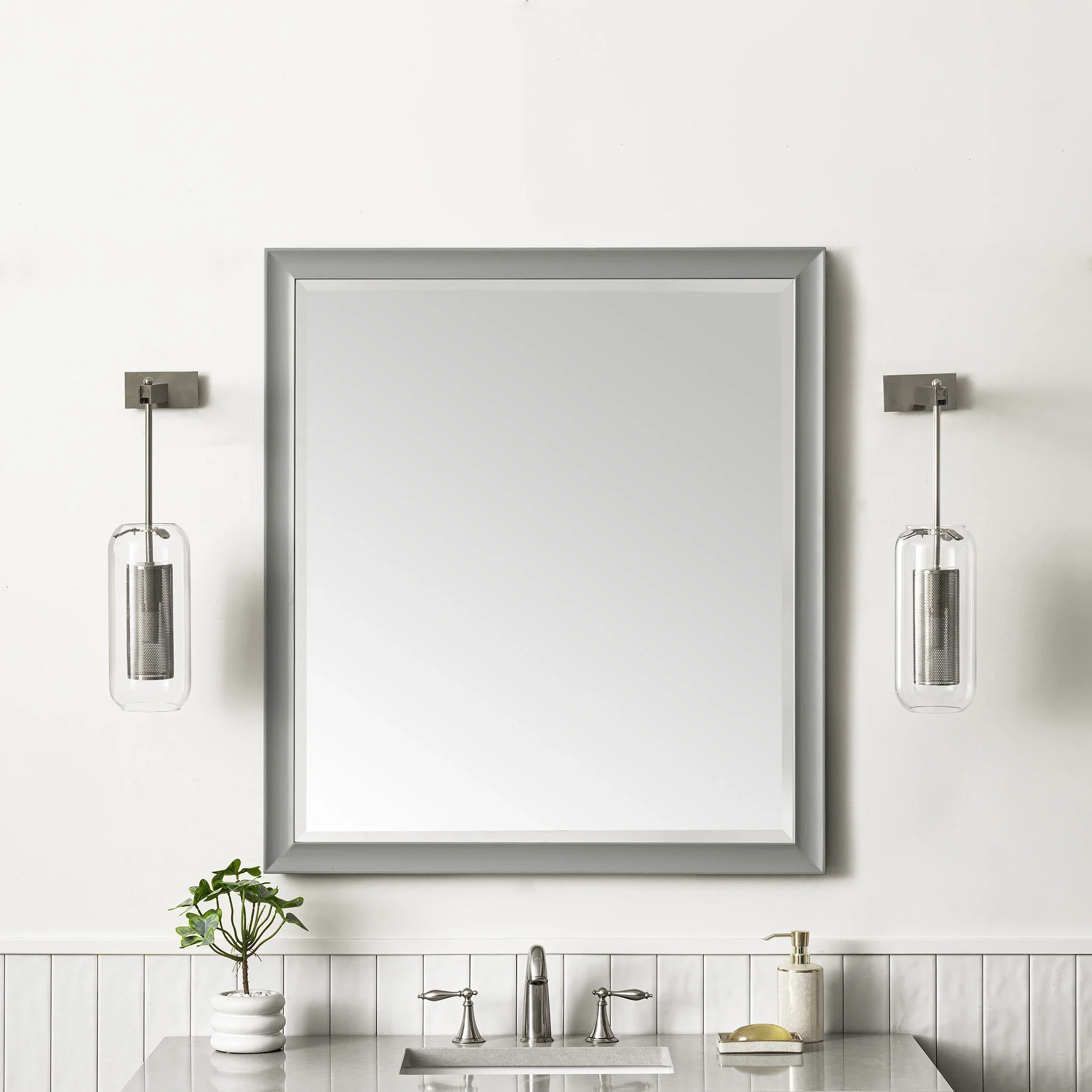 Glenbrooke 36" Mirror, Urban Gray