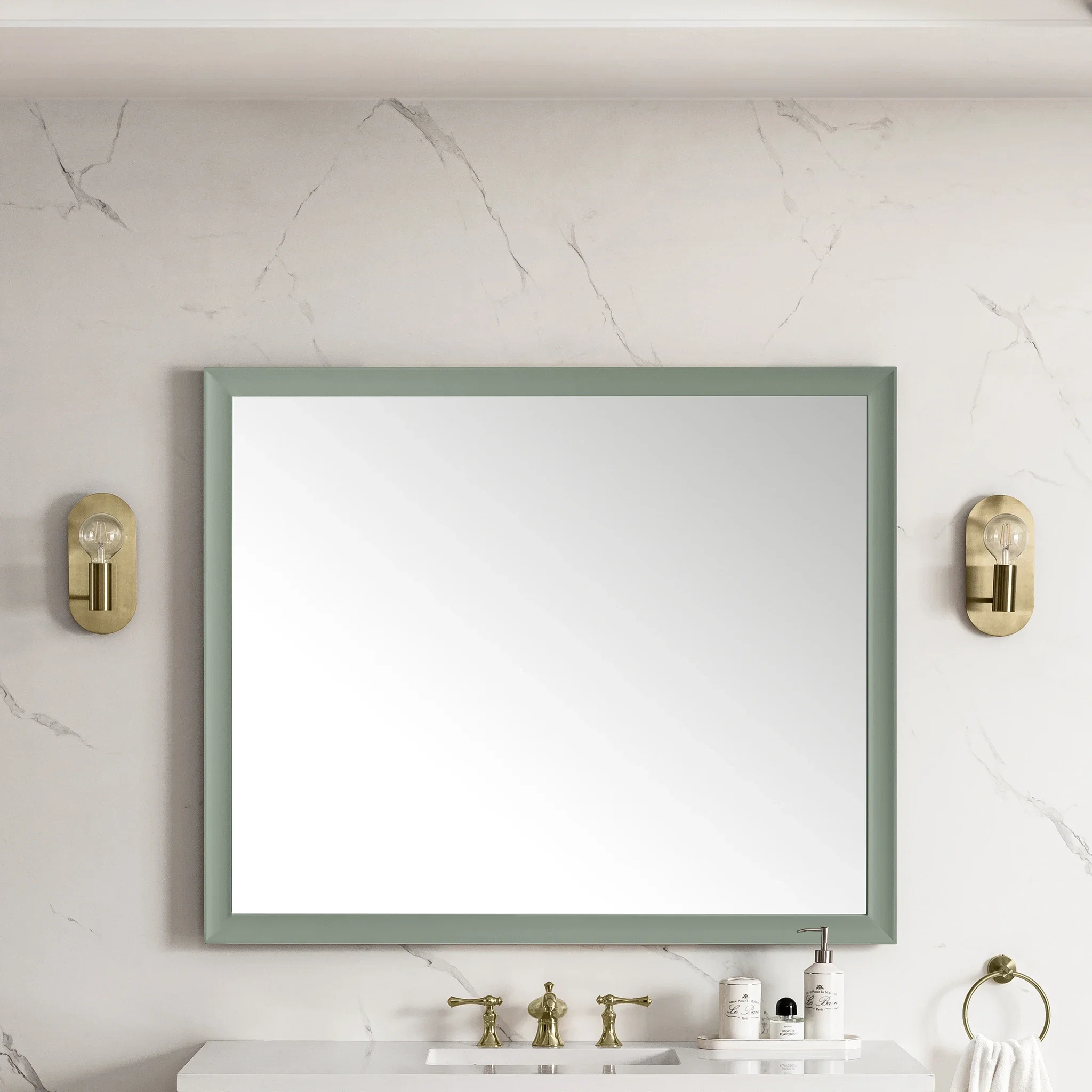 Glenbrooke 48" Mirror, Smokey Celadon