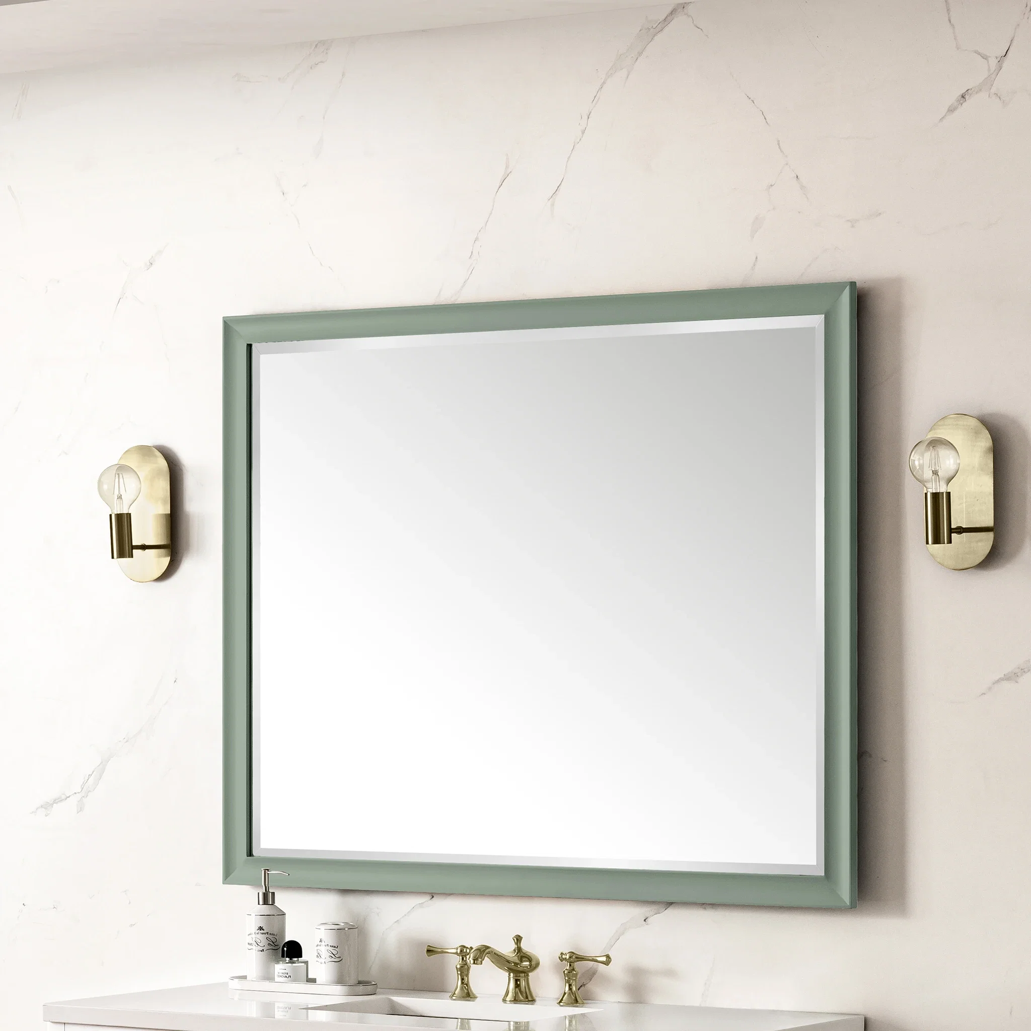 Glenbrooke 48" Mirror, Smokey Celadon
