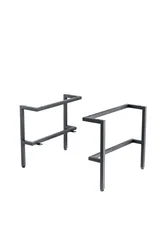 Milan 18.1" Depth Stainless Steel Base(Tall), Matte black