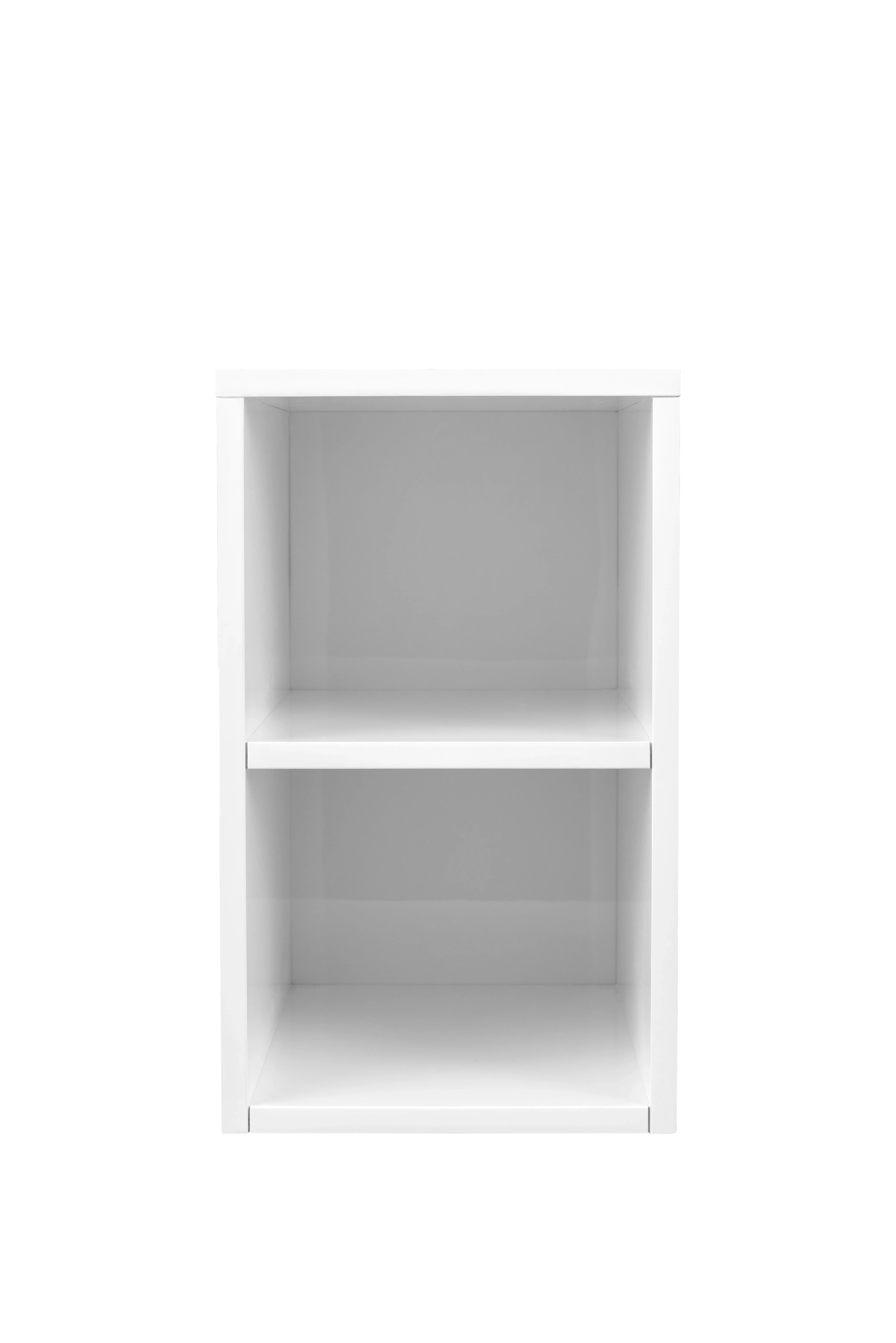 Milan 12" Storage Cabinet (Short), Glossy White