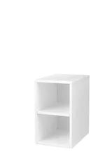 Milan 12" Storage Cabinet (Short), Glossy White