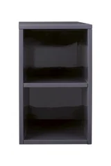 Milan 12" Storage Cabinet (Short), Modern Grey Glossy
