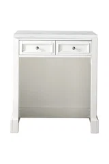 De Soto 30" Countertop Unit, Bright White w/ 3 CM Arctic Fall Solid Surface Top