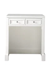 De Soto 30" Countertop Unit, Bright White w/ 3 CM White Zeus Silestone Top