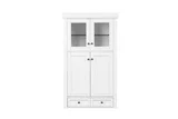 De Soto 30" Double Tower Hutch, Bright White