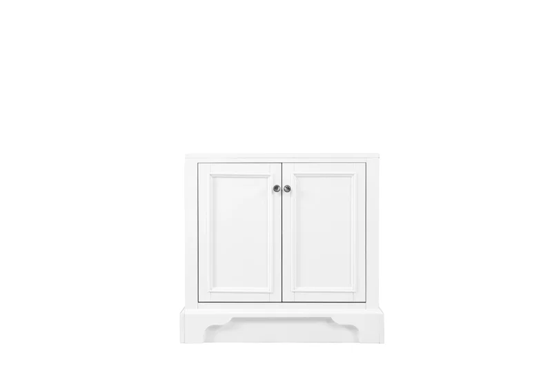 De Soto 30" Hutch Base for Double Tower Hutch, Bright White
