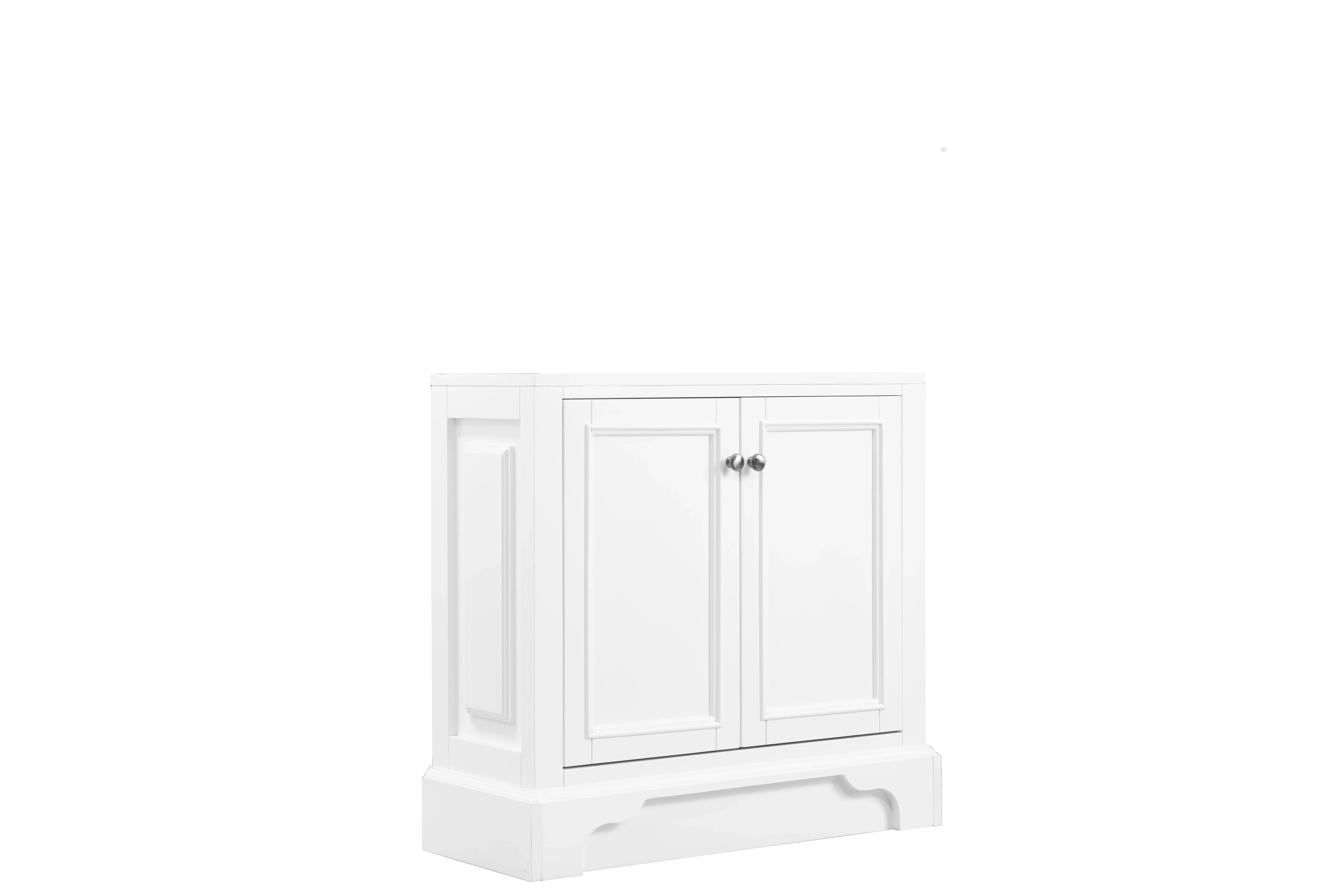 De Soto 30" Hutch Base for Double Tower Hutch, Bright White
