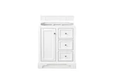 De Soto 30" Single Vanity Cabinet, Bright White
