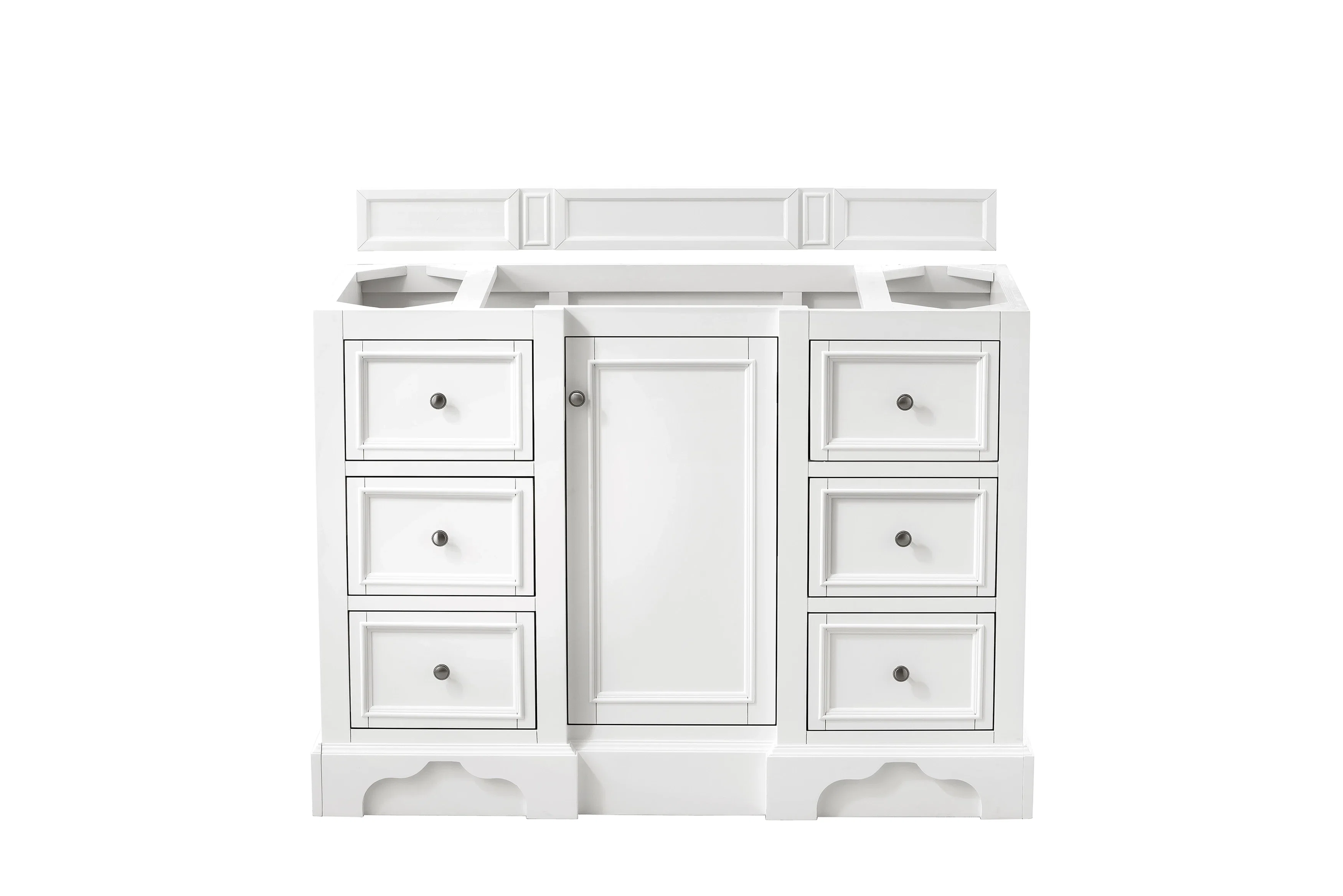 De Soto 48" Single Vanity Cabinet, Bright White