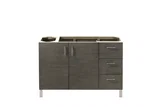 Metropolitan 48" Single Vanity Cabinet, Silver Oak