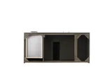 Metropolitan 48" Single Vanity Cabinet, Silver Oak