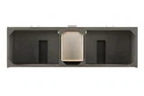Metropolitan 72" Double Vanity Cabinet, Silver Oak