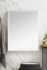 Tampa 23.6" Mirror, Glossy White
