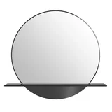 Platform 24" Mirror, Modern Iron