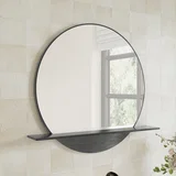 Platform 24" Mirror, Modern Iron