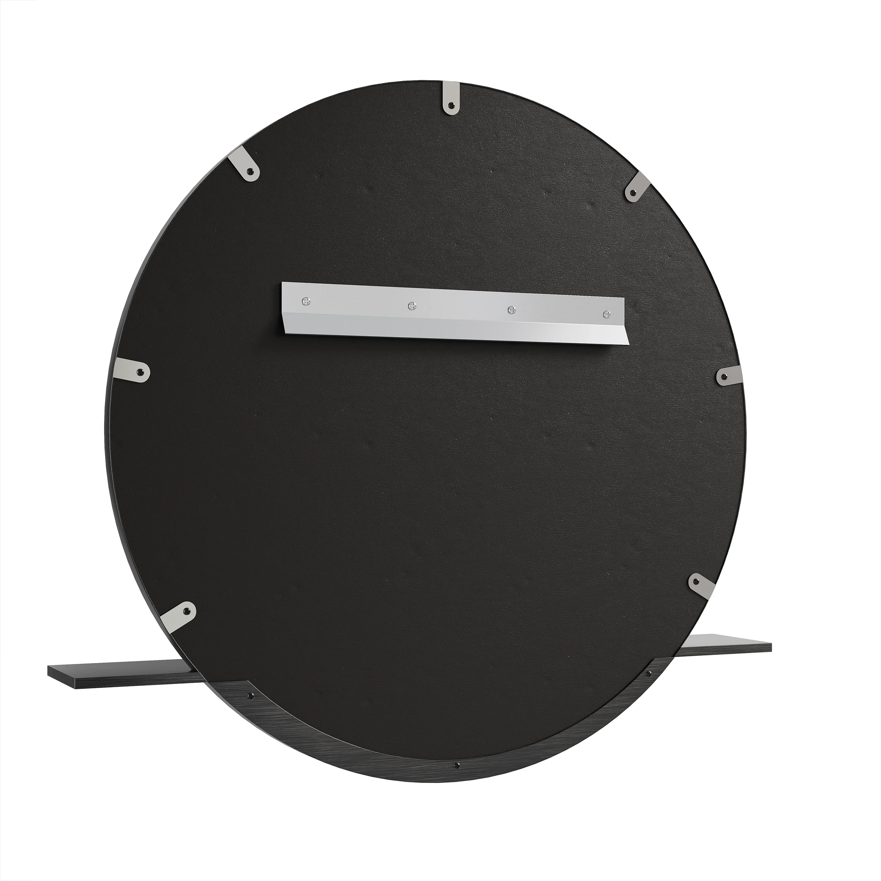 Platform 24" Mirror, Modern Iron
