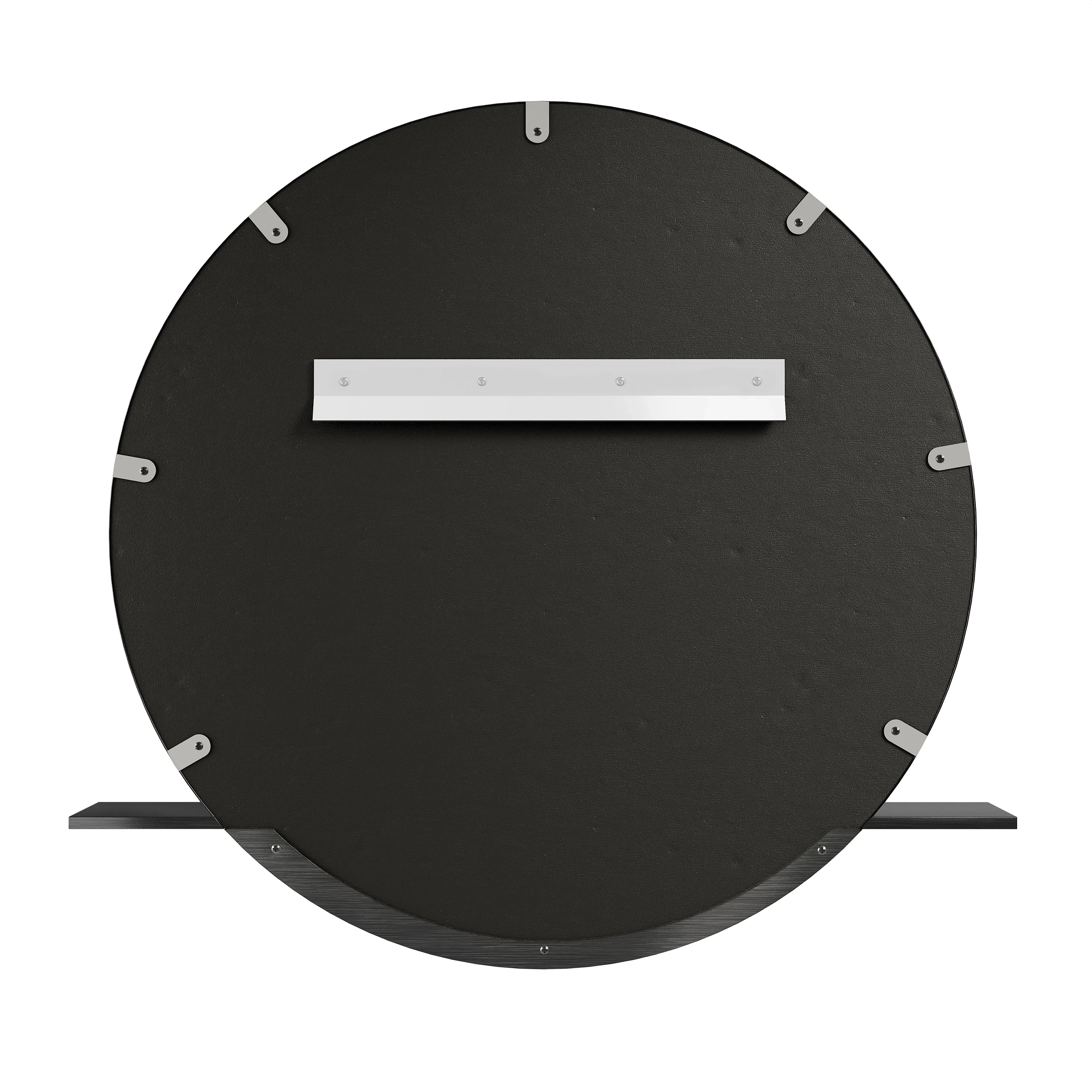 Platform 24" Mirror, Modern Iron