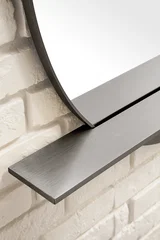 Platform 36" Mirror, Modern Iron