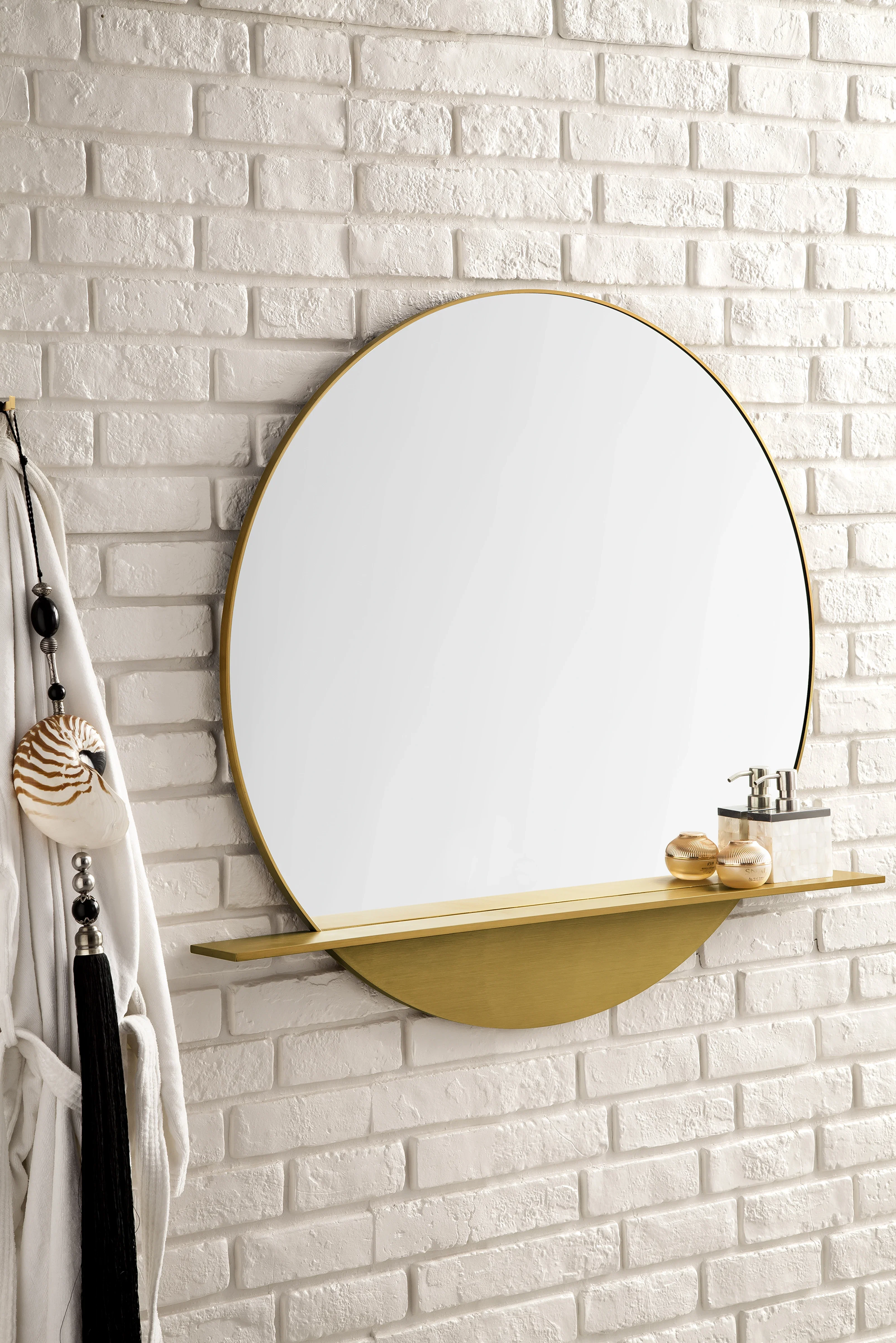Platform 36" Mirror, Radiant Gold