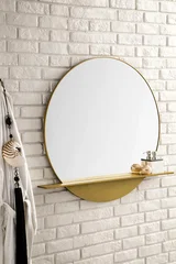 Platform 36" Mirror, Radiant Gold