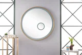 Radiance 36" Mirror, Brushed Gold