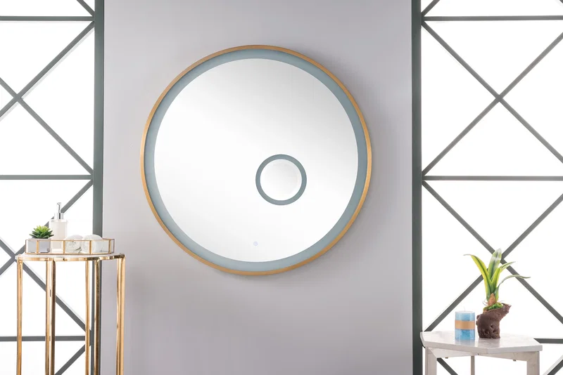 Radiance 36" Mirror, Brushed Gold