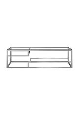 59" Cabinet base for Columbia Cabinets, Satin Nickel
