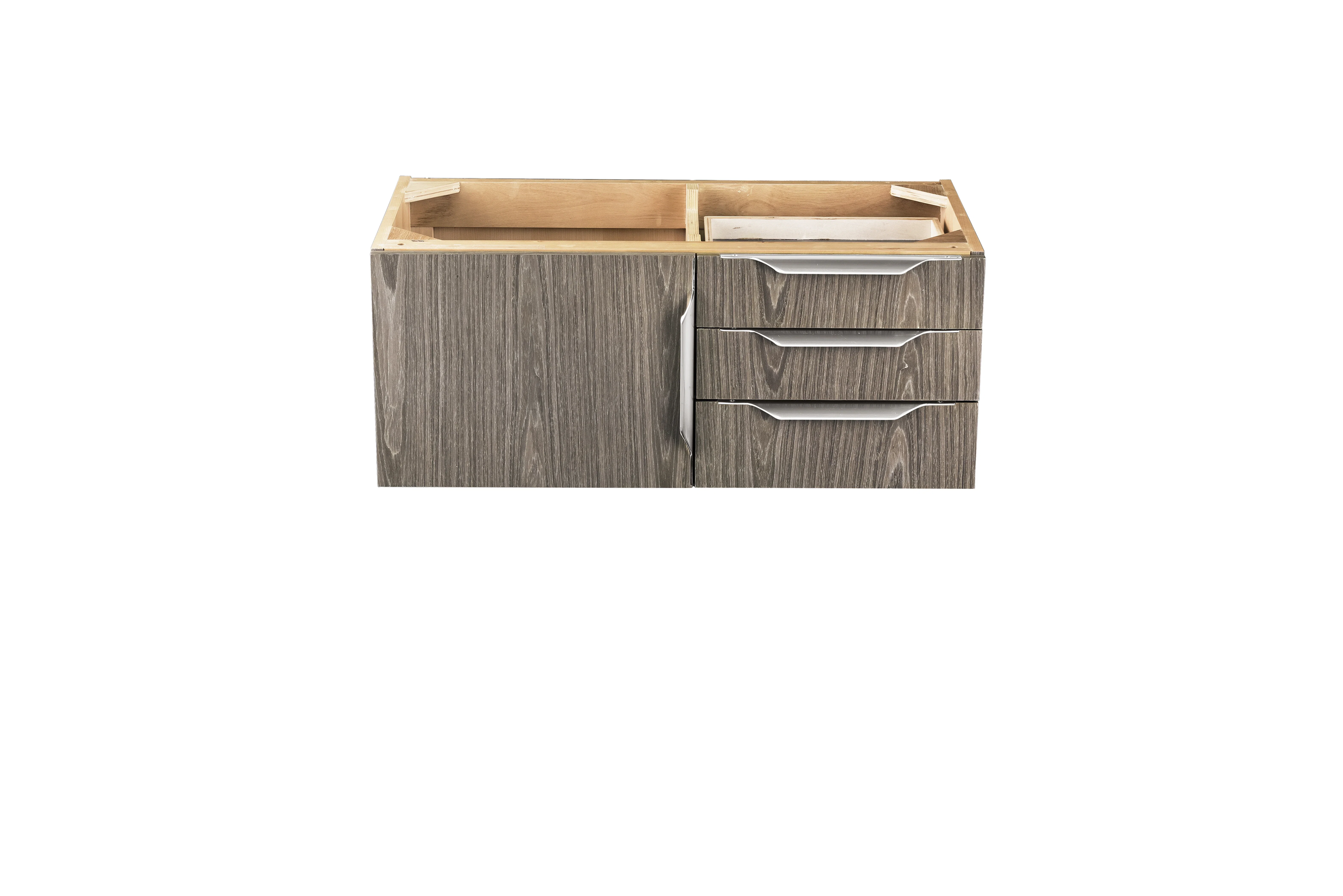 Columbia 36" Single Vanity Cabinet, Ash Gray, No Hardware