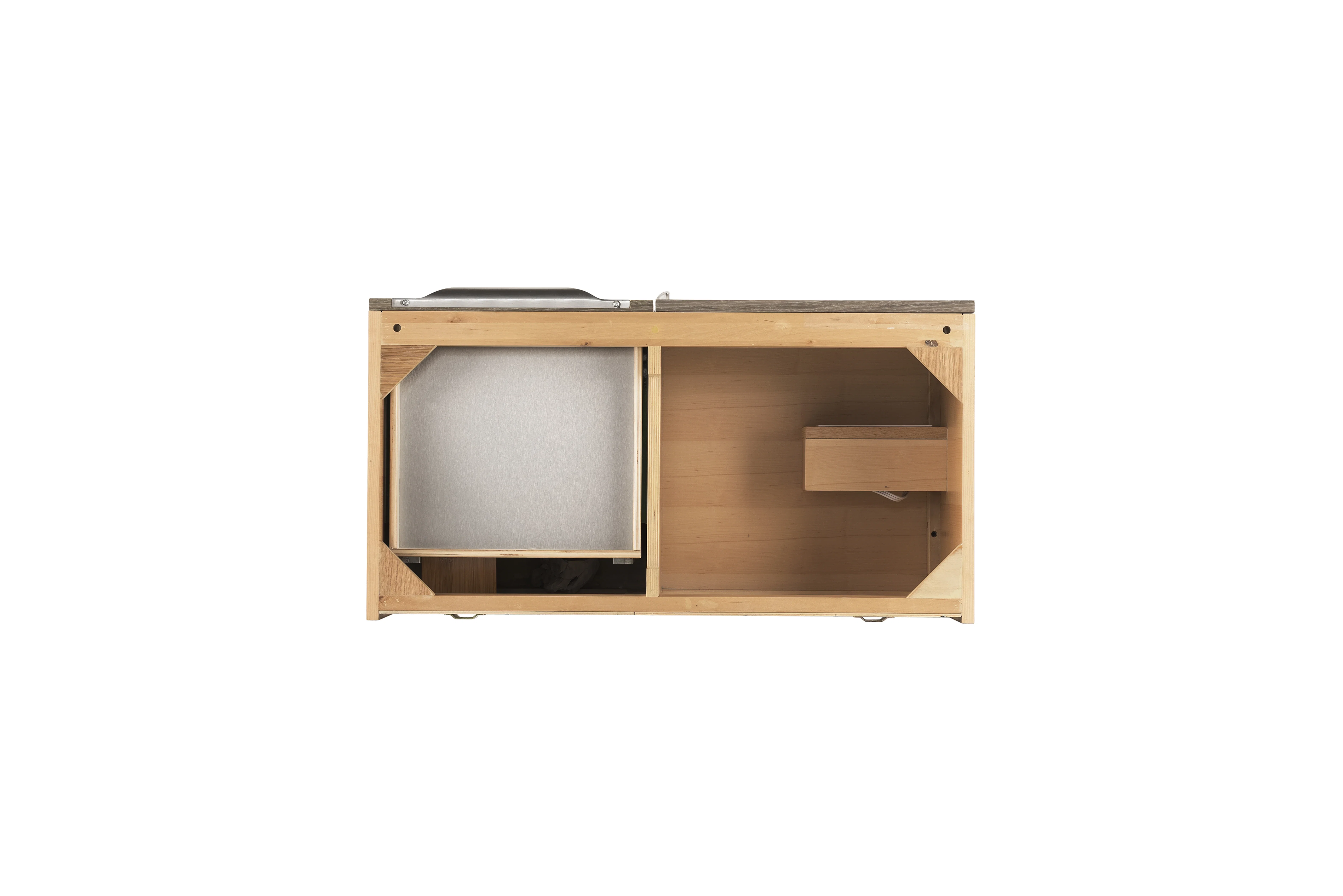 Columbia 36" Single Vanity Cabinet, Ash Gray, No Hardware