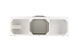 Columbia 59" Double Vanity Cabinet, Glossy White, No Hardware