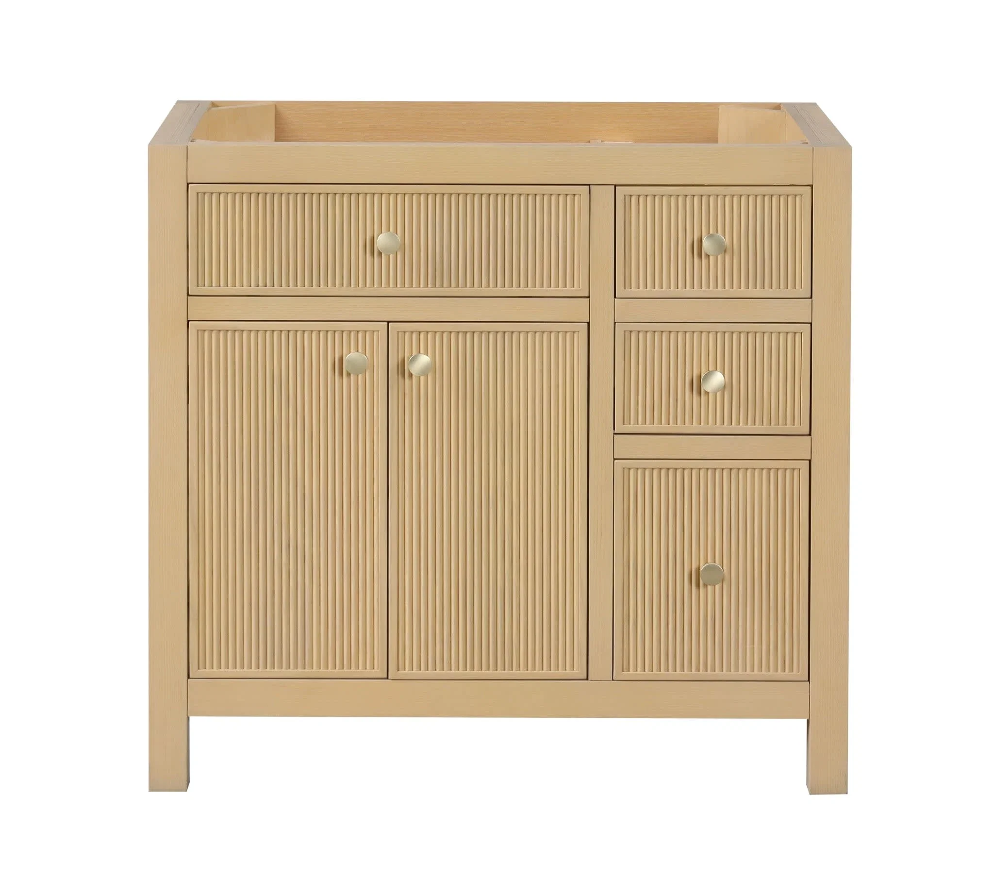 Bristol 36 inch bathroom vanity in Natural White Ash, product view