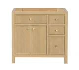 Bristol 36 inch bathroom vanity in Natural White Ash, product view