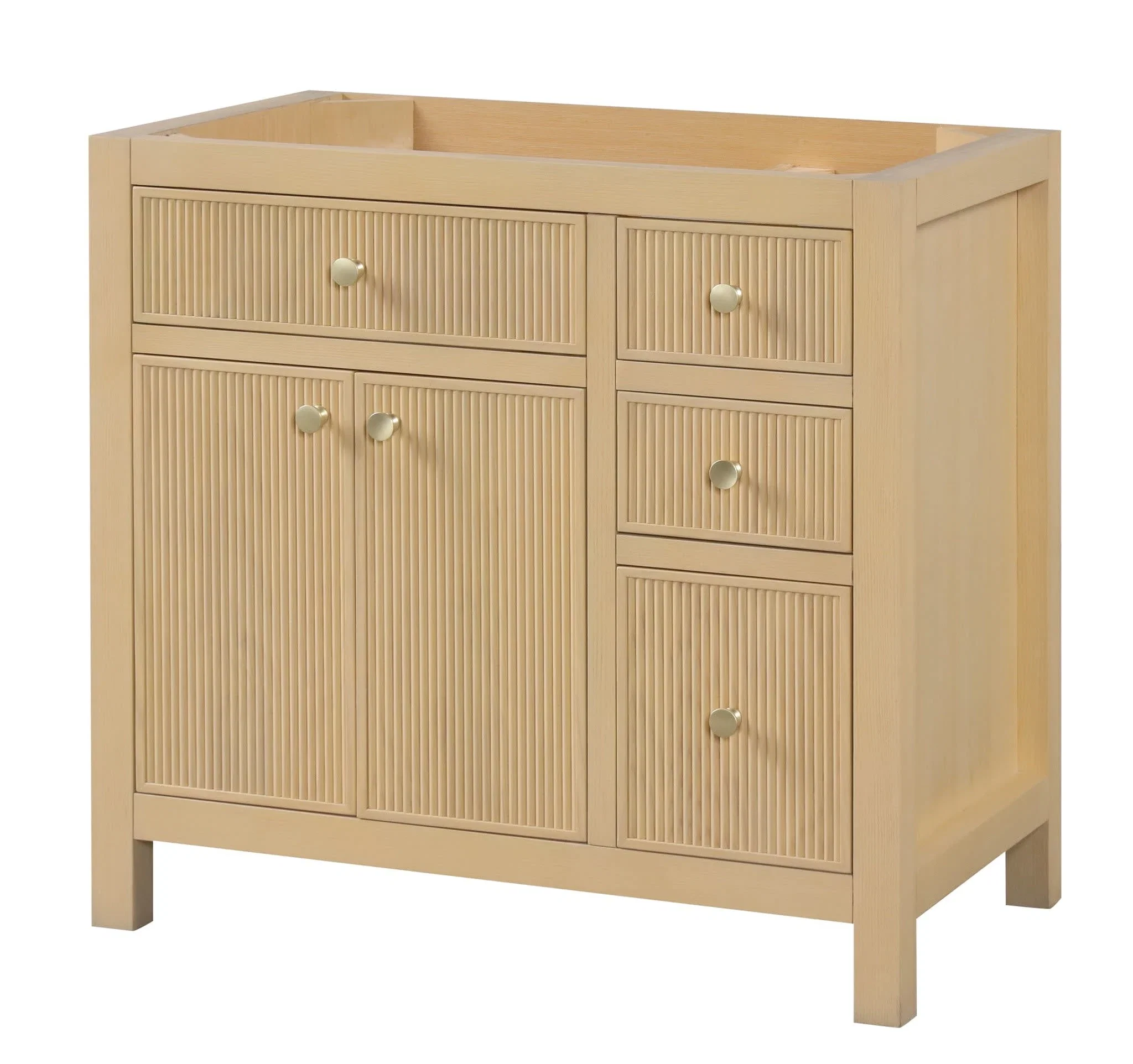 Bristol 36 inch bathroom vanity in Natural White Ash, product view