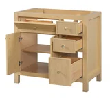 Bristol 36 inch bathroom vanity in Natural White Ash, product view