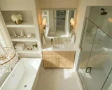 Bristol 42 inch bathroom vanity in Natural White Ash, render view