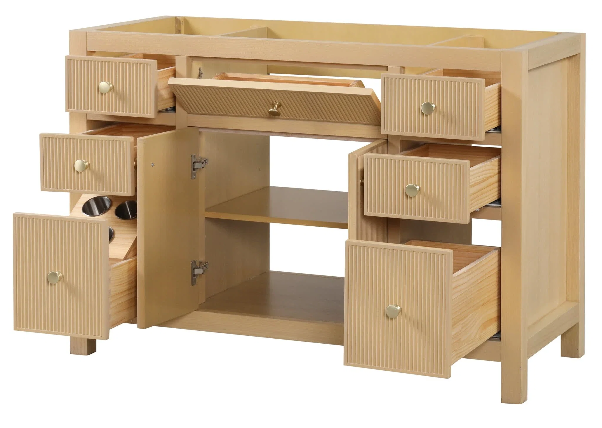 Bristol 48 inch bathroom vanity in Natural White Ash, product view