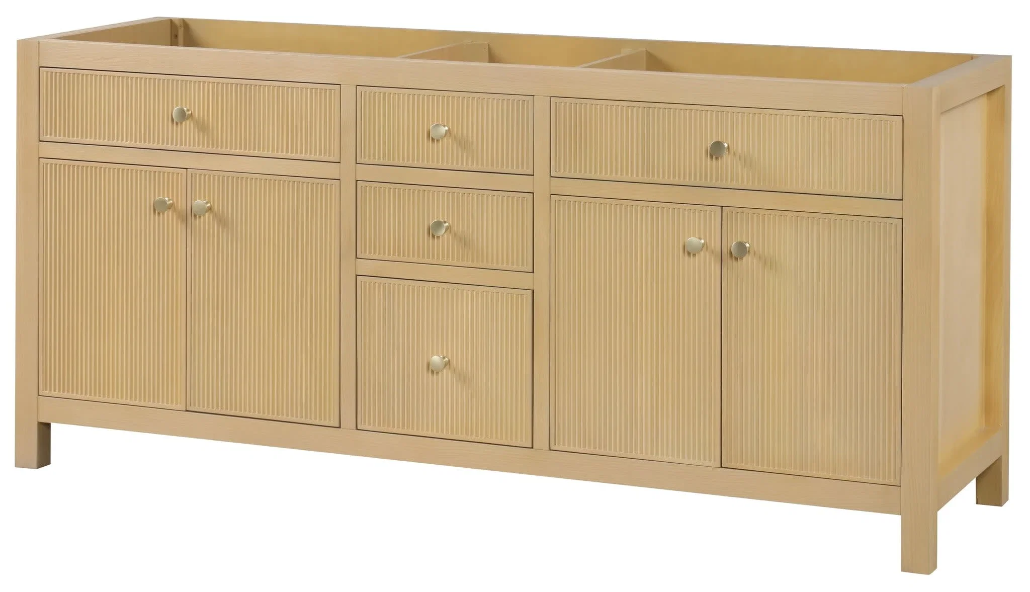 Bristol 72 inch bathroom vanity in Natural White Ash, product view