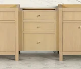 Bristol bridge3de inch bathroom vanity in Natural White Ash, styled in a modern bathroom
