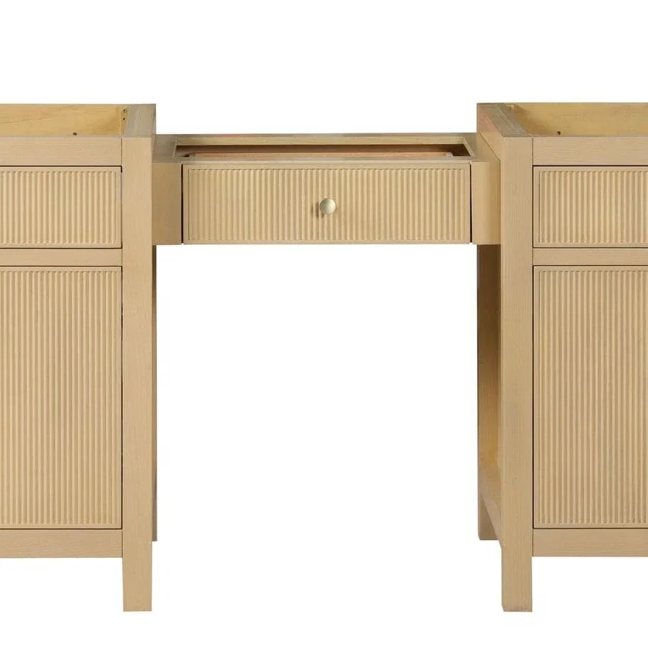 Bristol bridgemucounter inch bathroom vanity in Natural White Ash, styled in a modern bathroom