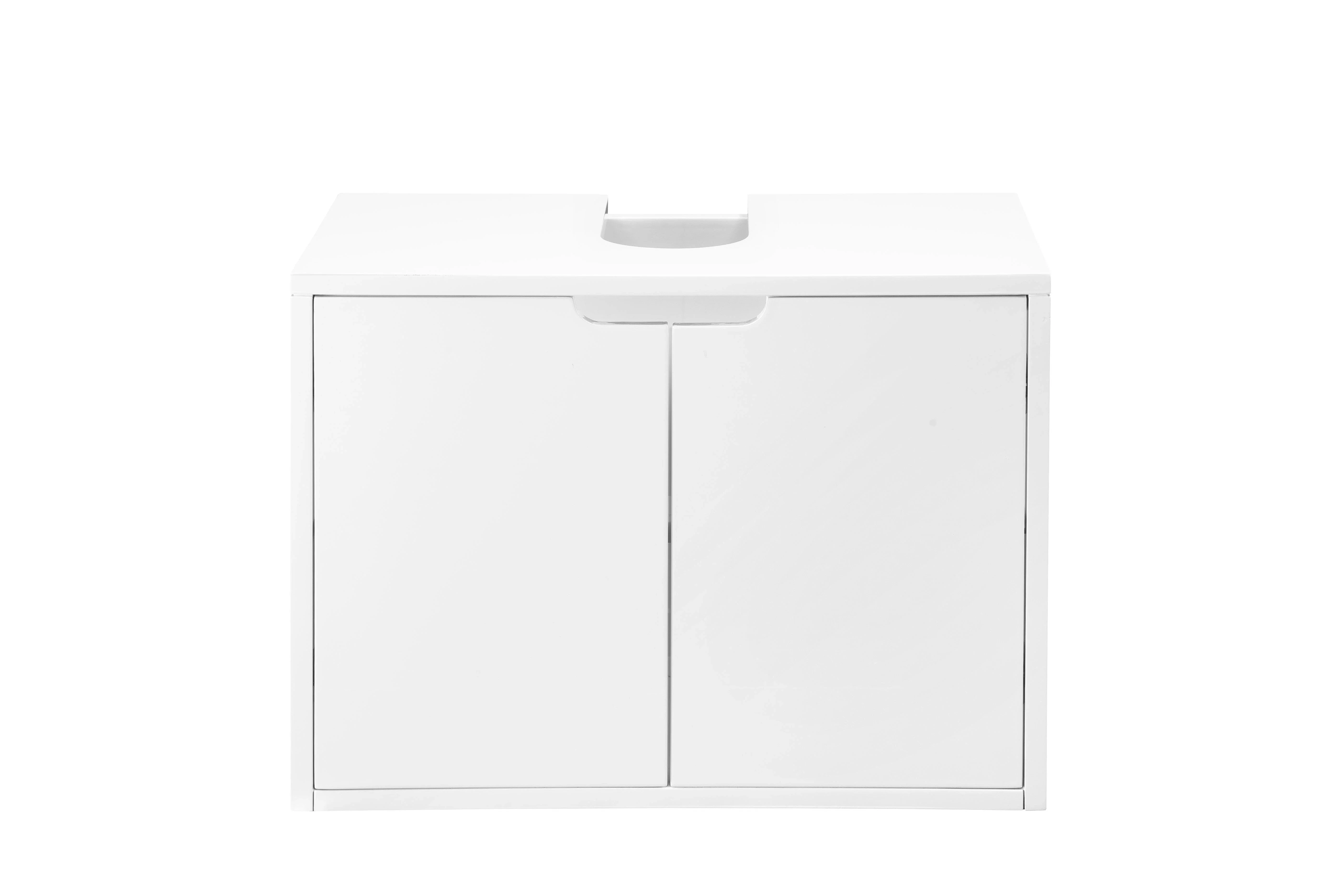 Boston 25" Storage Cabinet, Glossy White