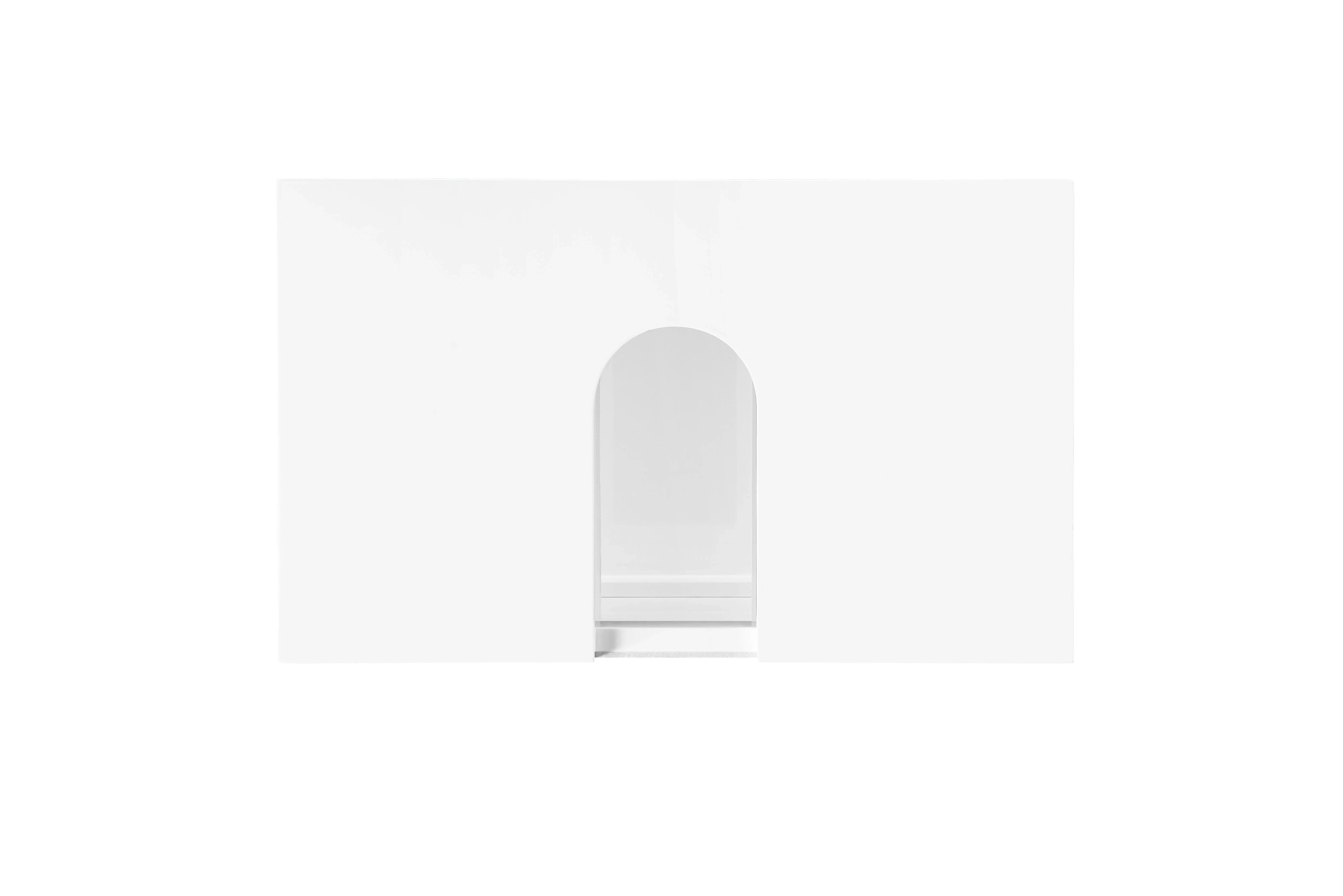Boston 25" Storage Cabinet, Glossy White
