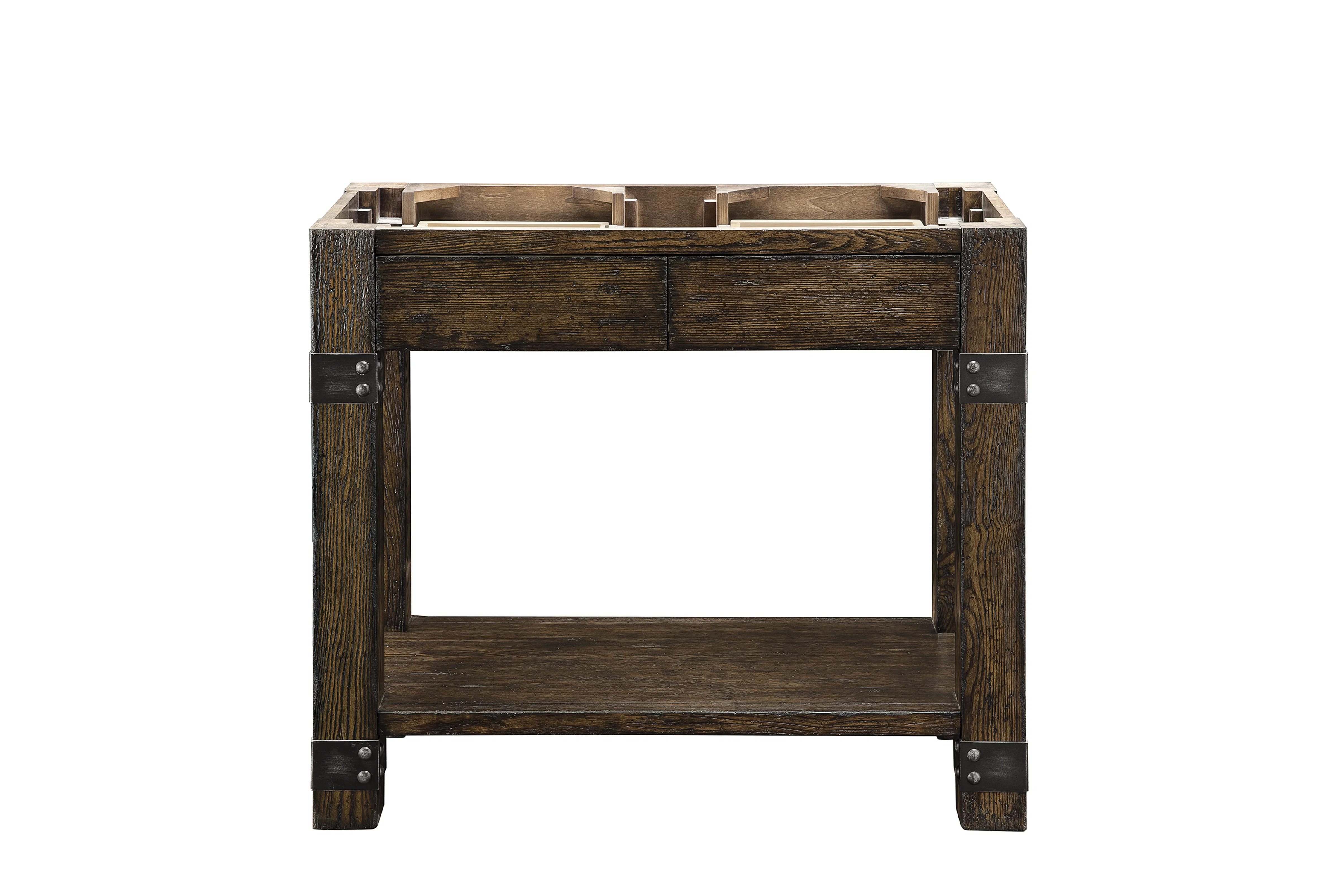 Brooklyn 39.5" Single Console, Rustic Ash